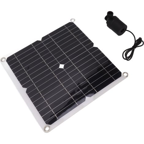 Kit Pompe Solaire pour Fontaine et Arrosage des Fleurs DC12V 22W avec Panneau Solaire 100W (1/5)