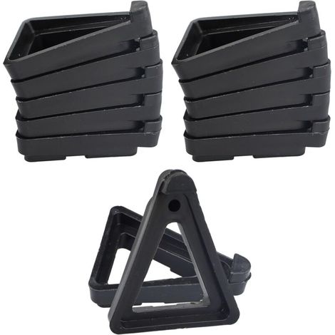 [NEVER USED] 24pcs Invisible Flower Pot Feet, Triangular Plant Pot Feet for Indoor and Outdoor Use, Terracotta Flower Pot Stand for Small and Large Flower Pots (Black)