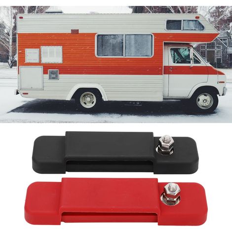 Bloc de distribution à barres omnibus à 12 canaux, bornier 12 V 180 A pour applications automobiles et marines, adapté aux systèmes d'alimentation des automobiles, camping-cars, navires, yachts, panne (1/5)