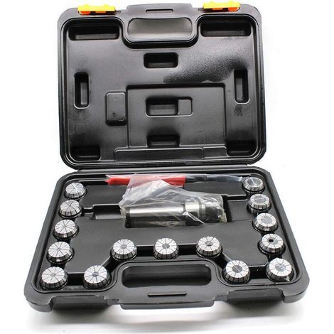 15PCS ER32 Ensembles de pinces de serrage mandrin de pince de serrage du métal MT3 ER32 M12 pour la machine de tour