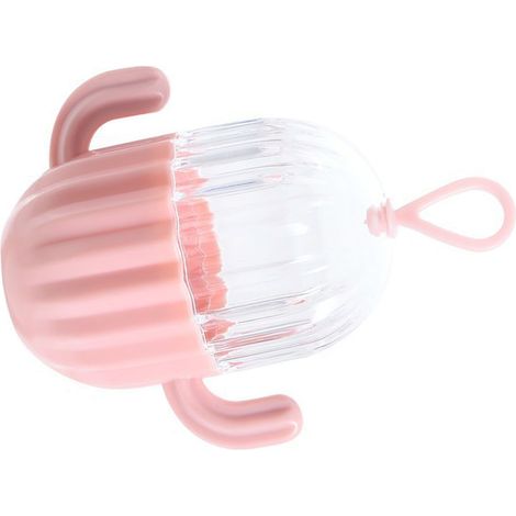 Étui de rangement éponge de maquillage en forme de cactus, support pour blender, étui de transport pour poudre et houppette, format voyage, rose (1/5)