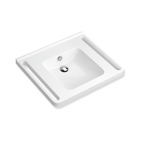 HEWI 950.11.162 Lavabo, rebord anti-gouttes, sans trou pour robinet (o. HL) (1/2)