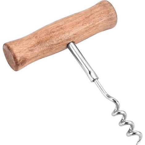 Tire-bouchon en acier inoxydable d'inspiration vintage, élégant design à double charnière pour un débouchage sans effort, ouvre-bouteille de qualité professionnelle (1/5)
