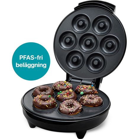 Machine a donuts ceramique 7 donuts 700w dm400 noir