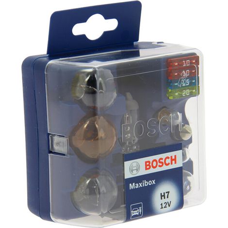Juego completo de bombillas H7 Maxibox de Bosch (8 unidades) + fusibles (ver descripción del producto)