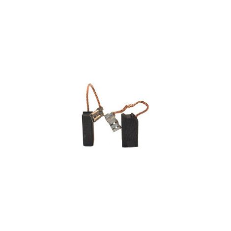 Set aus 2 anpassbaren Kohlen für Baier. Abmessungen: 6,3 x 10 x 20 mm.