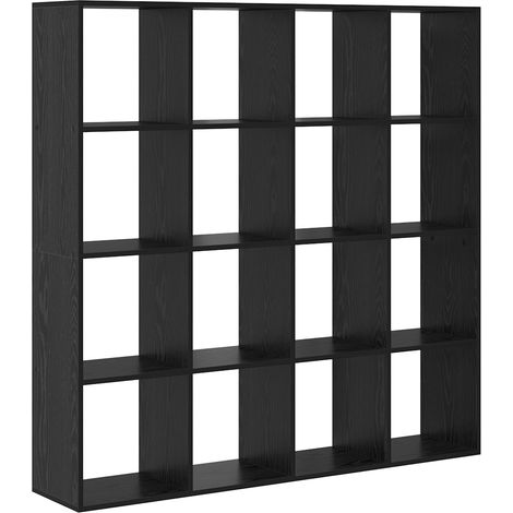 Maison Exclusive - Armadio per Libri Rovere Nero 137,5 x 29 x 137,5 cm