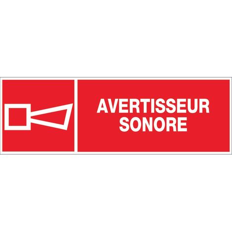 Panneau Avertisseur sonore - Rigide 450x150mm - 4030845