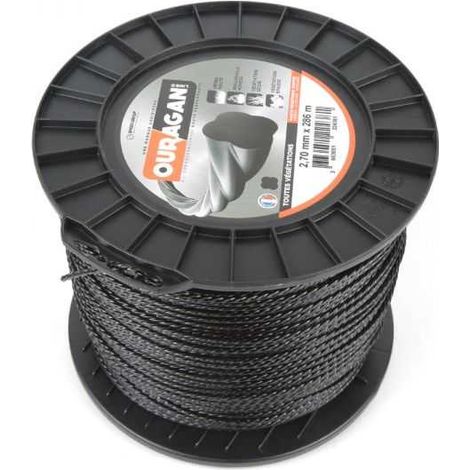 Fil débroussailleuse Ouragan 2,7 mm x 286 m Spirale Bobine (1/5)