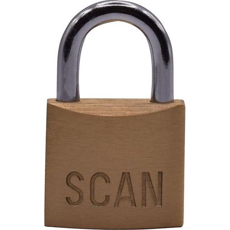 Scan BC0430 Brass Padlock 30mm with 3 Keys - Durable Security Lock