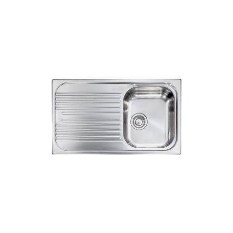 Lavello ATLANTIC 86X50 1 vasca destra+ gocciolatoio ACCIAIO INOX (1/5)