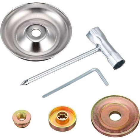 Kit Adaptateur de Lame de Coupe Herbe pour Coupe Herbe à Arbre Droit débroussailleuse désherbeuse Tondeuse à Gazon (1/5)