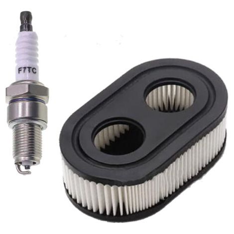 Filtre à air & Bougies d’allumage pour Moteurs Briggs & Stratton 550E 550EX Série Eco-Plus 575EX remplace Le 798339 798452 593260 093000er 09P0000 Moteur 4247 5432 5432K (1/5)