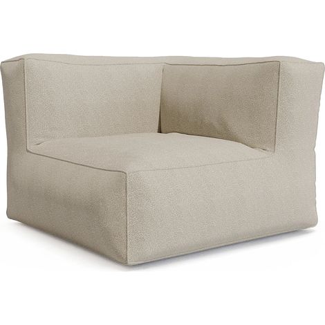 Angolo da giardino in tessuto bouclette Beige - NOUMARA di MYLIA (1/5)
