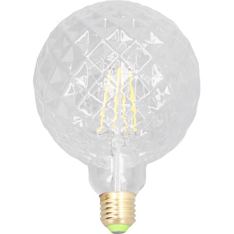 Ampoule LED Vintage Ananas 4W 4000K E27/E26 Dimmable 225g - Ampoule Décorative en Verre pour Café & Restaurant (1 Ampoule)