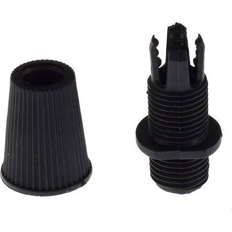 Serre-câble noir 10 mm en plastique – Fixation pour câbles électriques textiles – Installation sur porte-lampes et rosaces de plafond – Creative Cables