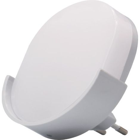 Veilleuse Led Capteur Crépusculaire 1W 5000K Éclairage Automatique Économie Énergie Intérieur Ip20 Lampe Nuit Automatique Compacte Blanc (1/4)