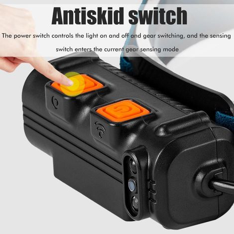Lampe frontale rechargeable 2 en 1 XPG Spot zoomable + projecteur COB grand angle 270° avec détecteur de mouvement, idéale pour le camping, la course à pied et la randonnée. Parfaite pour le travail e (1/5)