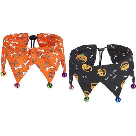 Collar para perro o gato con cascabeles de Halloween, cadena ajustable para el cuello, juego de 6 piezas. (1/5)