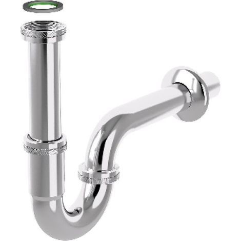 SIFONE A P IN ACCIAIO TUBULAR INOX Cromato 1&quot1/4 x 32 mm