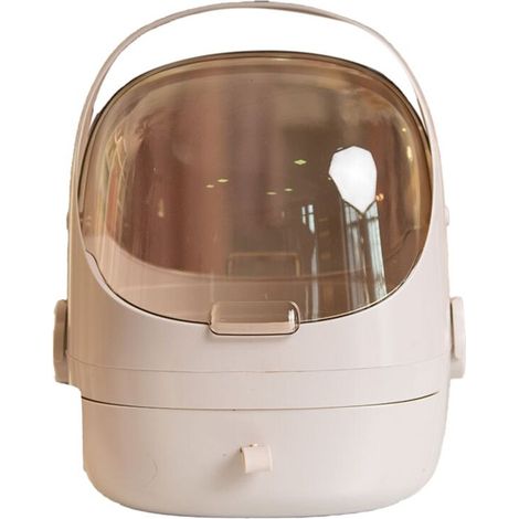 Caja organizadora de cosméticos a prueba de polvo, de gran capacidad, para baño o escritorio, con cajones para productos cosméticos.