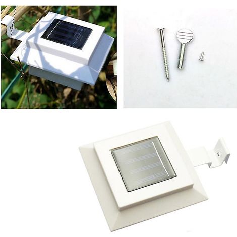 Lot de 6 lampes solaires LED carrées d'extérieur de 12 cm (1/5)
