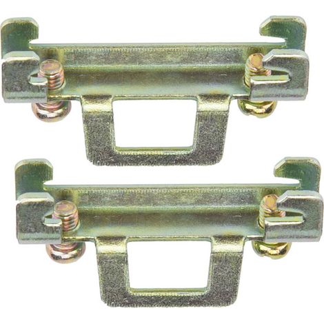 10 clips de fixation pour rail DIN 35 mm (modèle métallique 11)