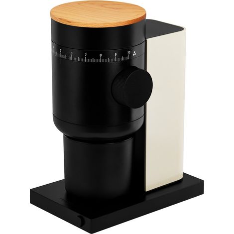 Molinillo de café con fresas cónicas Fellow Opus 2, eléctrico para expreso, doméstico, ajuste continuo de molienda, fresas de 48 mm, café expreso y elaboración en frío, sésamo con detalles arce, UE (1/5)