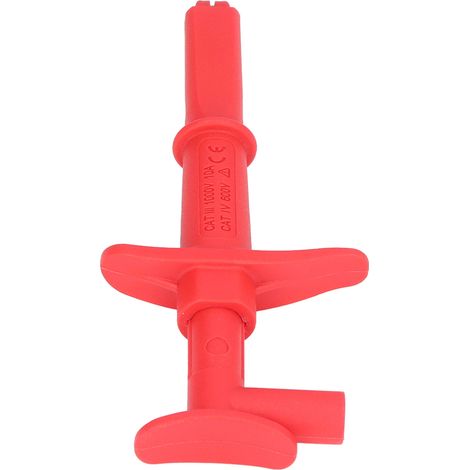Krokodilklemmen-Prüfhaken, speziell für Multimeter, zur präzisen Erkennung und Reparatur, 30043Rot (1/5)