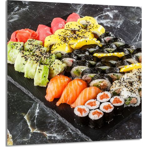 Panneau en verre POUR la cuisine 60x65 Sushi (1/5)