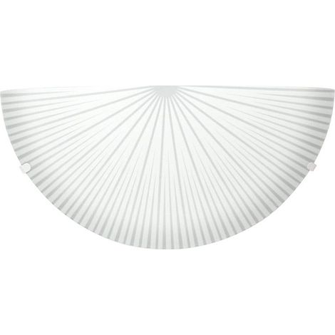 Plafonnier verre classique Candellux Radial blanc 30cm E27 (1/2)