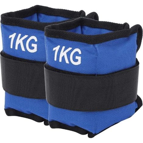 Pesi Polsi e Caviglie Wrist/Ankle Weights (2 x 1 kg) con Cinturino Regolabile (1/3)