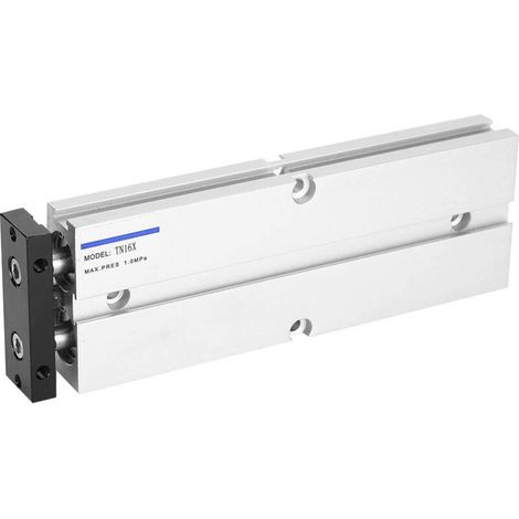 Cilindro neumático de aleación de aluminio, cilindro neumático para transporte de material, correas TN16 0,1-0,9 MPa, cilindro neumático de doble efecto 10-200 mm [TN16X100-S]