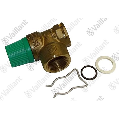 VAILLANT Valvola di sicurezza, 6 bar VSC S 146+206/4-5 150 (R1) e altro Vaillant-Nr. , 0020057186