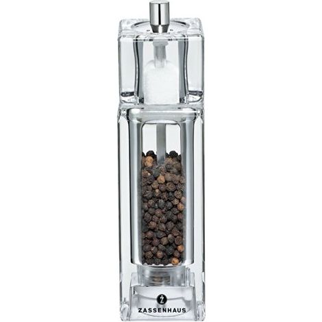 Macinapepe Zassenhaus Solingen con saliera, 16 cm, rettangolare