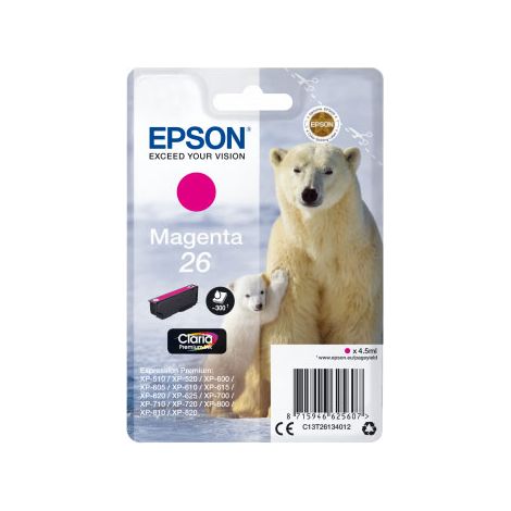 Epson Polar bear C13T26134012 cartouche d'encre 1 pièce(s) Original Rendement standard Magenta (1/3)