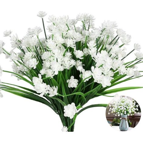 Künstliche Blumen für draußen – 10er-Bund – Narzissen – UV-beständig – farbechte Kunstblumen – künstliche Wildblumen – künstliche Kunststoffpflanzen (1/5)