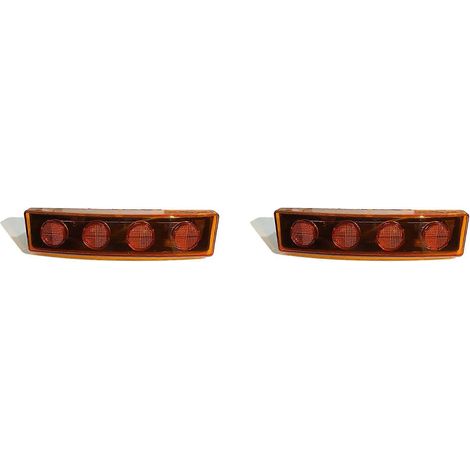 Lot de 2 feux de signalisation LED 24 V pour pare-soleil de camion Scania séries 1798980 et 1910437, jaunes (1/5)