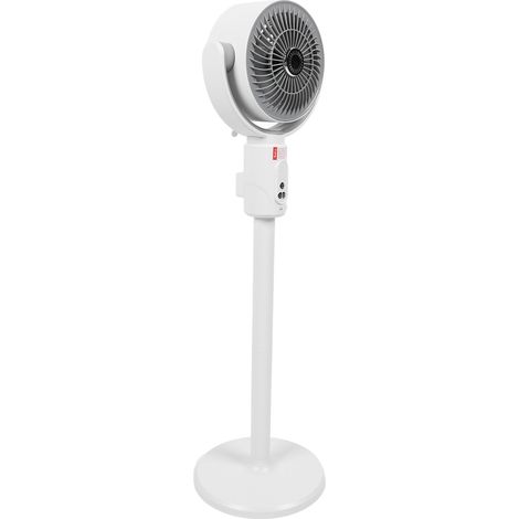 Ventilateur sur pied silencieux à 4 vitesses, minuterie 8 h, hauteur réglable, avec télécommande. Idéal pour la circulation de l'air sur un bureau ou au sol. (1/5)