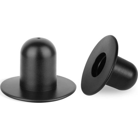 Bouchon Vanne Piscine Noir PVC Lot de 2 Long Adaptable INTEX Bestway Remplacement Pompe Filtration Piscine Hors-Sol (1/5)