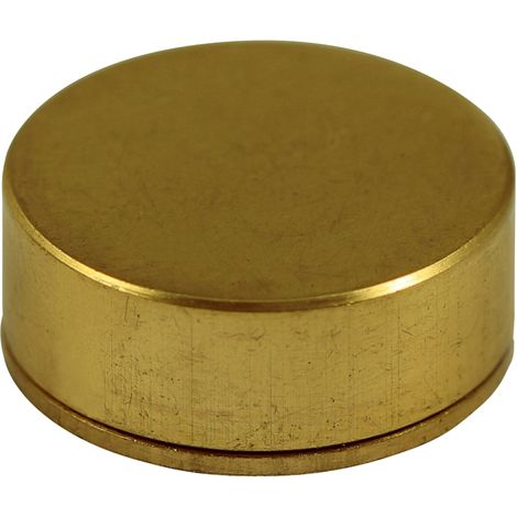 TIMCO Threaded Screw Caps Solid Brass Polished Brass - 14mm (1/3)