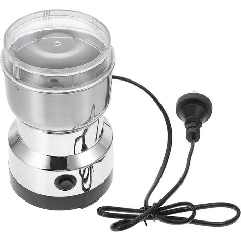 Moulin à café électrique pour épices et grains de café, avec lames en acier inoxydable, pour la cuisine domestique (prise australienne). (1/4)