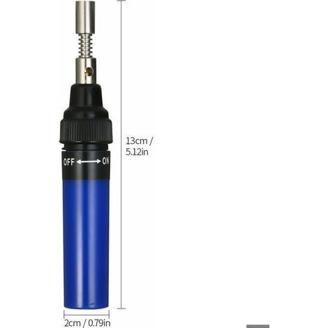 HONORNIC - Lot de 13 fers à souder à gaz 3 en 1 de type stylo à souder à gaz (bleu) (1/4)