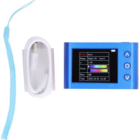 Imageur thermique infrarouge avec écran LCD 2,4 pouces, 8Hz, Interface Micro USB, caméra d'imagerie portable 320x240 (1/5)