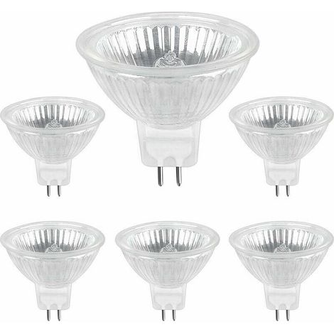 Ampoule Halogene GU5.3 35W 12V, Ampoule Spot Halogène MR16, pack de 6, (1/5)