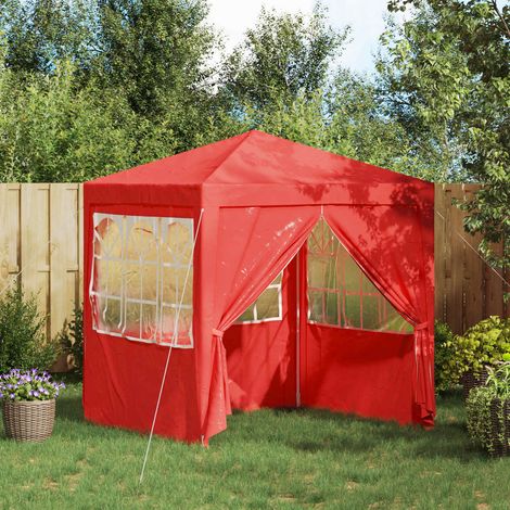Tenda Party Rosso 200 x 200 x 240 cm PE e Acciaio vidaXL