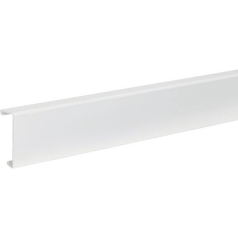 Hager – Couvercle pour plinthe SL20055 blanc – Hauteur 55mm – Longueur 2000mm – Matériau plastique – Pour espaces intérieurs - SL200552F9010 (1/2)