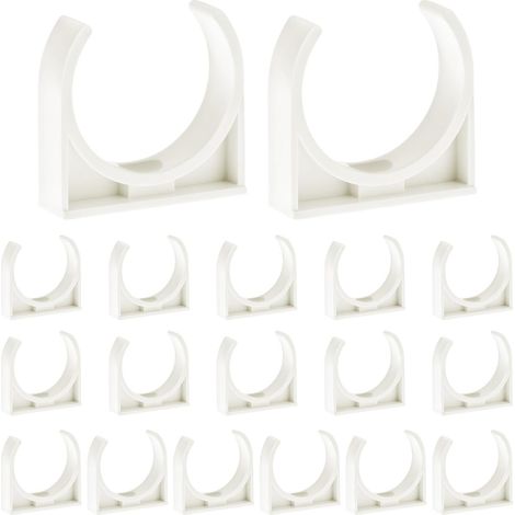 18 pièces clips de tuyau en plastique, collier de serrage universel à emboîtement de 40 mm pour systèmes d'alimentation en eau (1/5)