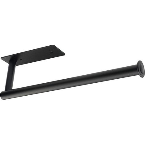 Support Pour Rouleau De Papier Toilette - Support Murale Pour Essuie-Tout Et Film Alimentaire - Fixation Sans Perçage Sur Surface Plane - Lot De 1 (1/5)