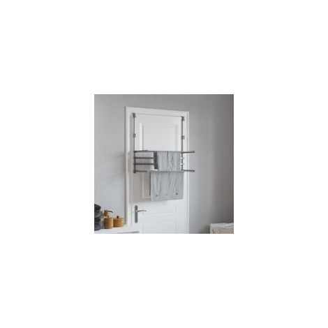 Crezuo Balkon-Wäscheständer 89 x 25 x (60-95) cm Aluminium (1/4)